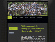 Tablet Screenshot of blaskapelle-gommersdorf.de